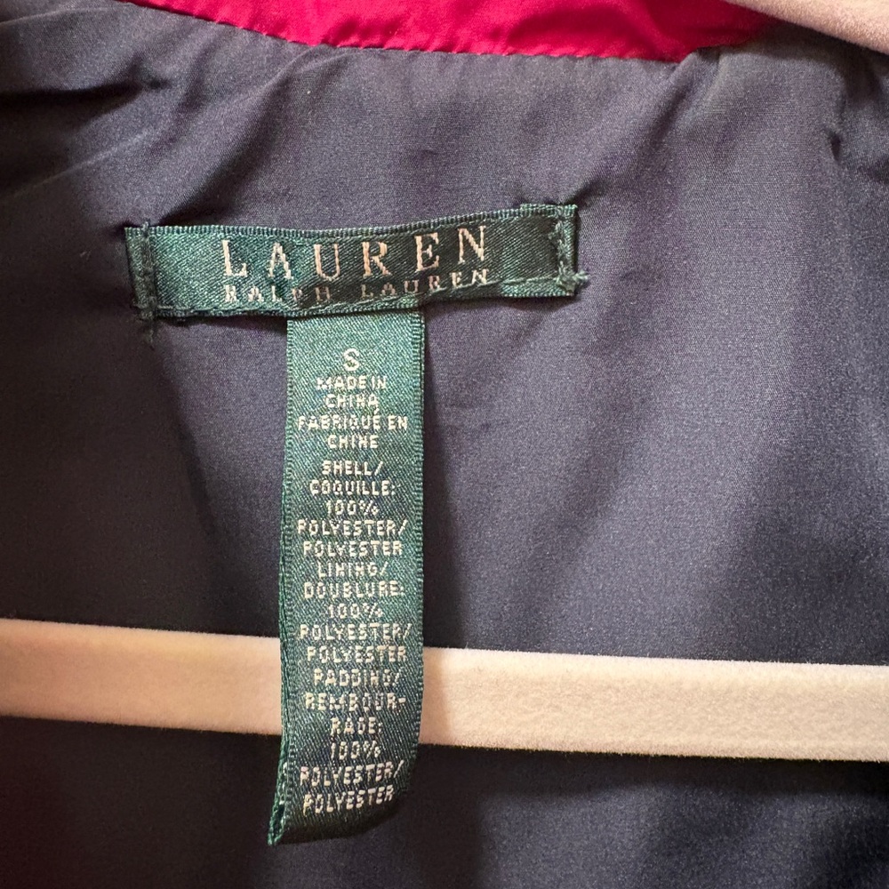 Lauren Ralph Lauren Navy and Pink Vest - Picture 2 of 2